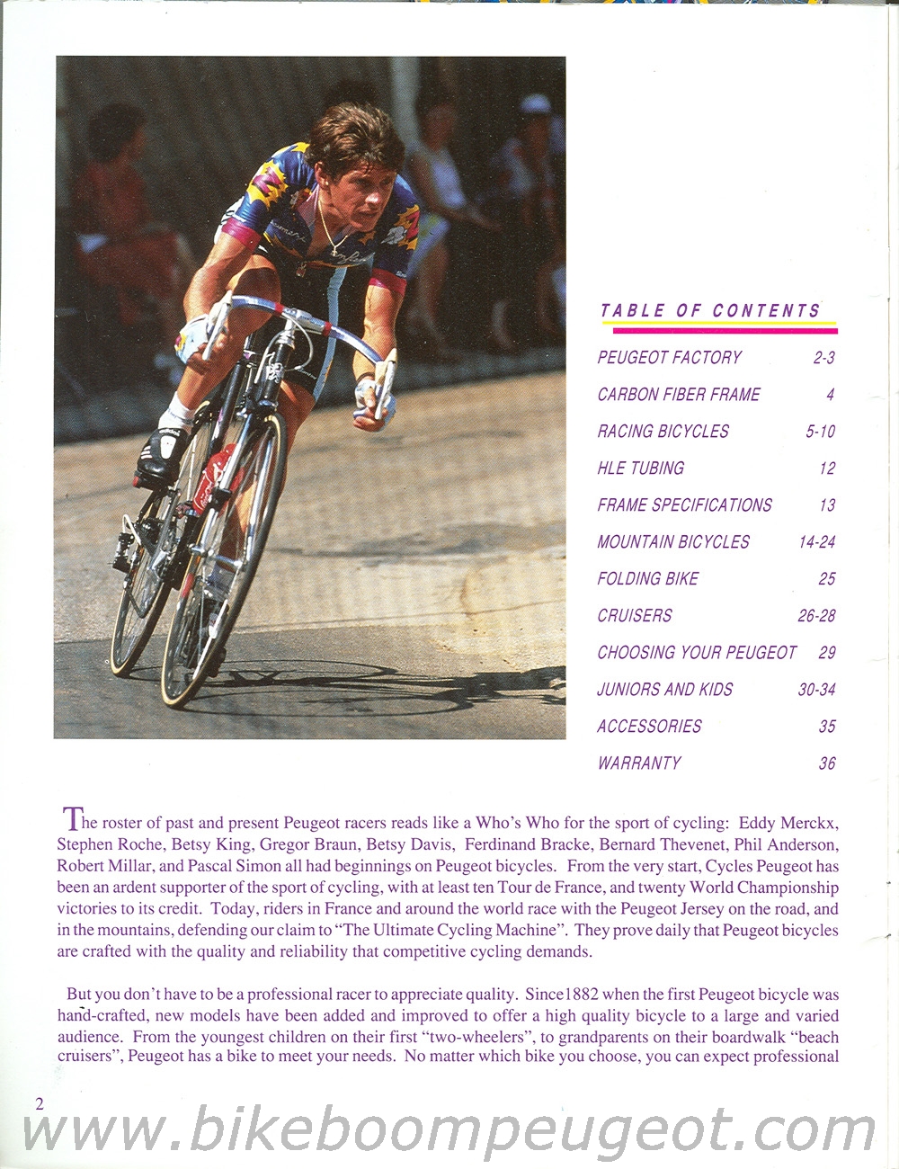 Peugeot 1989 USA Brochure